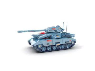 Futuristic Tank Model Pack for D Design Low-poly 3D model