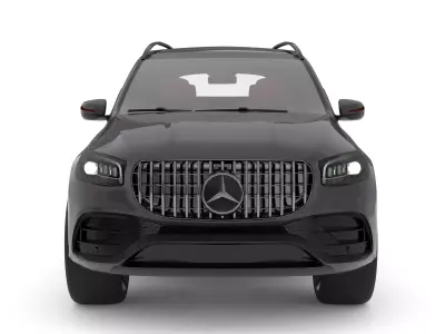 Mercedes Benz GLS 63 AMG with Interior 3D model