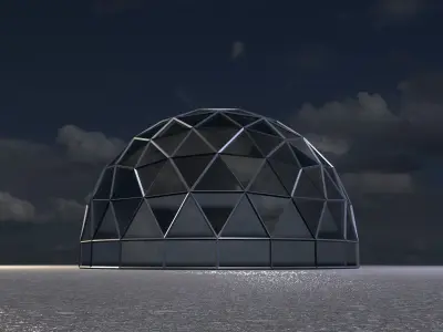Dome Building 3D model purchase