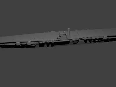 Japanese Aircraft Carrier Hiryu 3D print model