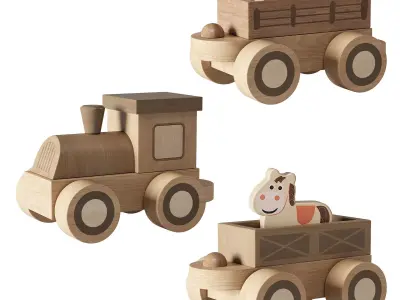 Wooden Toys 02 3D model