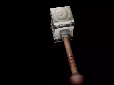 HAMMER LOW POLY GAME READY  Low-poly 3D model