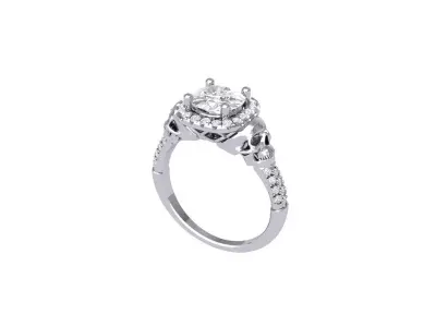 scull ring 3D print model