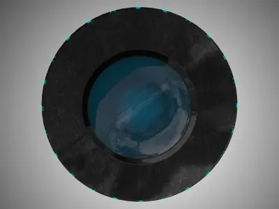 UFO model and texture 3D model