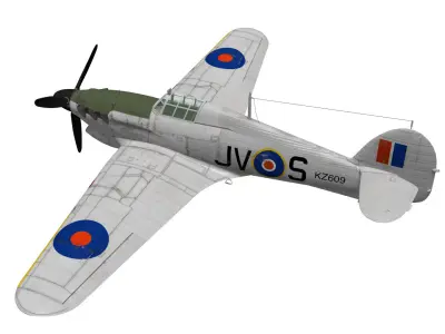 Hawker Hurricane MKIV 3D model
