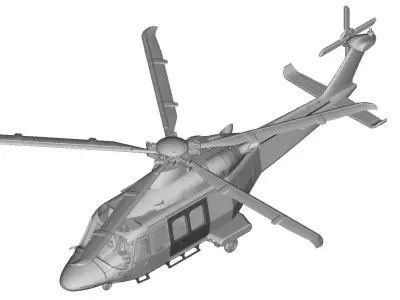 AW - 139 Helicopter 3D print model