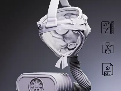 WWI Gas Mask SBR RoZ 3D print model