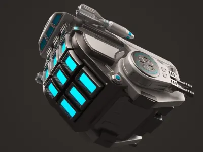 Sci Fi Drone 3D model shop