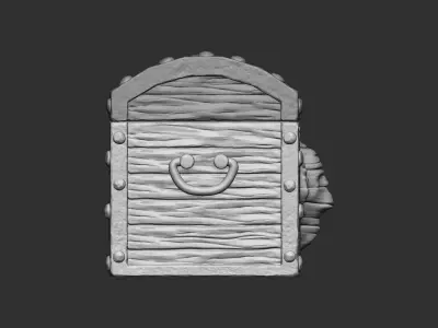 Pirate chest 3D print model purchase