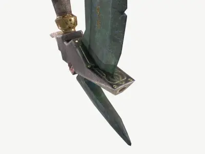 Stone Blade Low-poly 3D model
