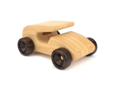 Wooden toy car 19 3D model