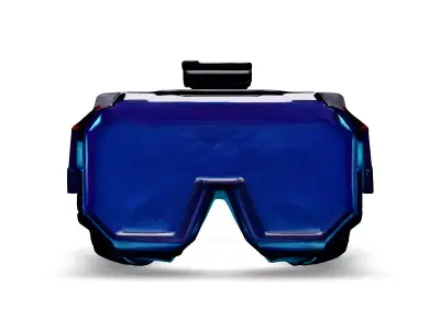 Scifi Futuristic VR Goggles Low-poly 3D model