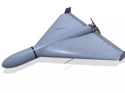 HESA Shahed 136 Kamikaze Drone Geran-2 Low-poly PBR Low-poly 3D model