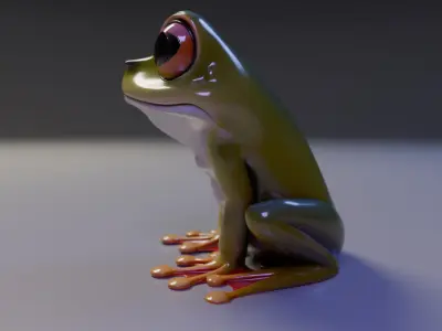 cute frog 3D print model