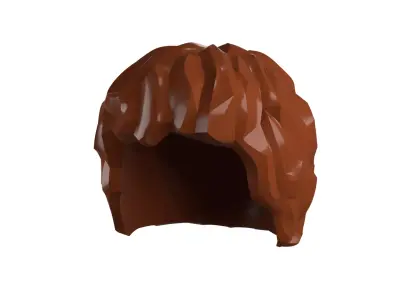 Custom3Dprint Minifigure Accessory - Minifigure Hair S2 - 022 3D print model
