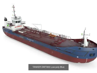 Collection Tankers 5 colors 3D Model Pack