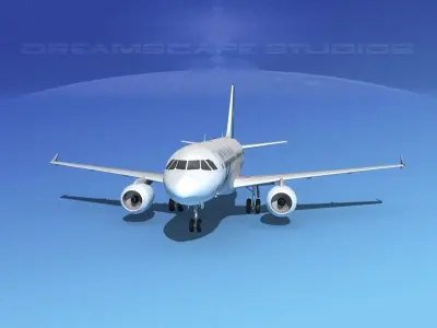 Airbus A319 Air New Zealand 3D model