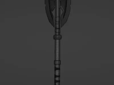 Old Axe Battle 3D model