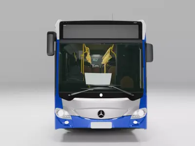 City Bus Transjakarta Low-poly 3D model