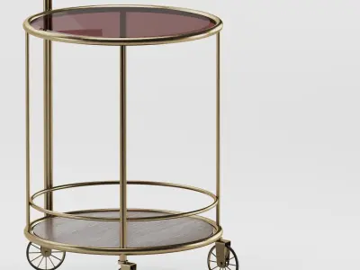 BAUGHMAN BAR CART FROM COVET PARIS 3D model