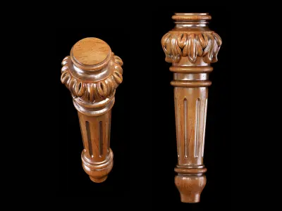 Classic leg 006 3D model