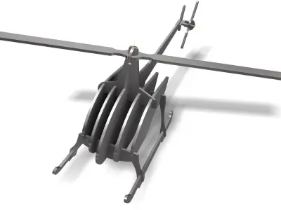 Helicopter 3D model 20