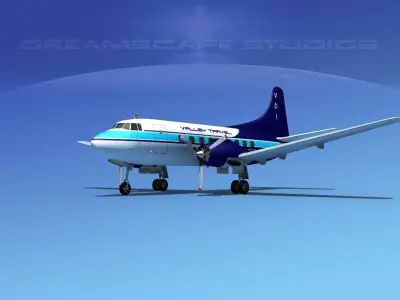 Martin 404 Valley Travel 3D model