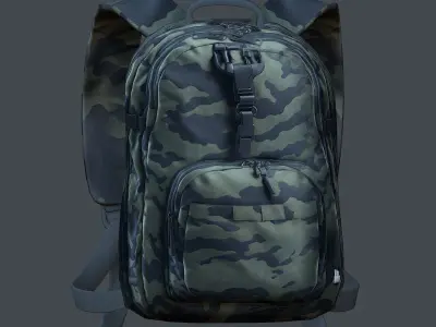 Backpack Camping Generic military human bag storqge  Low-poly 3D model purchase