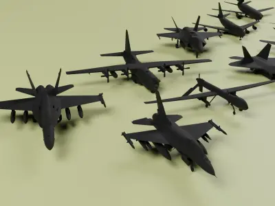 US Air Force 3D Pack 3D model
