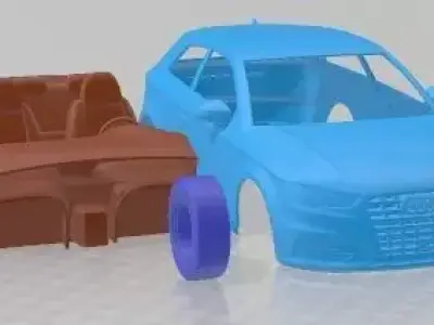 Audi A3 2013 Printable Car  3D print model