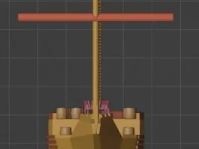 Catalan Nava Low-poly 3D model