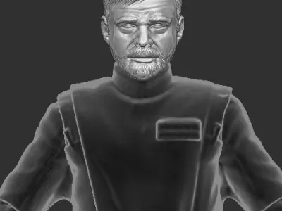 Star Wars Legends Luke Black Series 3D print model