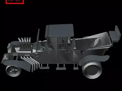 Herman Munster Mobile Coach The Munsters 3D model