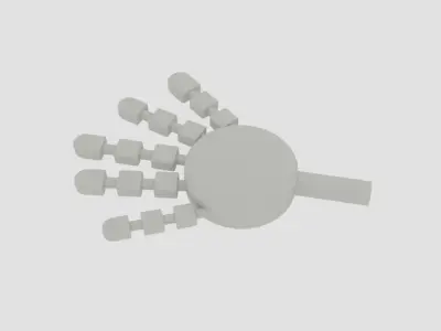  Round Robot Arm  3D model