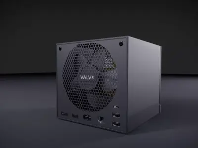 Steam Machine 3d model  Low-poly 3D model