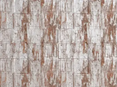Industrial Shiny Rusty Metal Plates PBR Seamless Texture