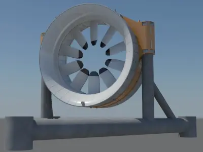 Marine Turbine 3D model