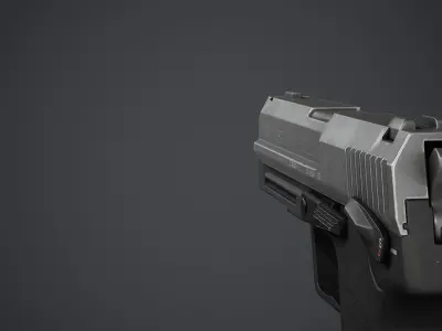 Heckler Koch USP - PBR Texture Low-poly 3D model