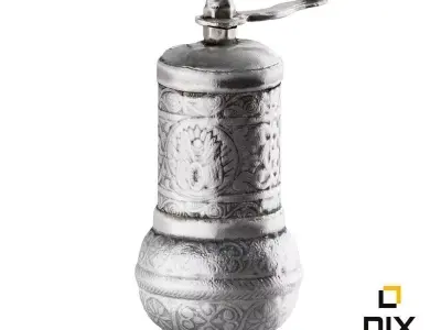 Antique Pepper Grinder 3D model