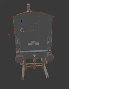Model train steam locomotive for printing 3D print model