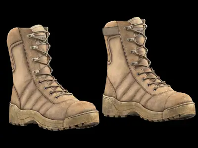 Tactical boots Low-poly 3D model purchase