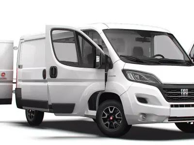 Fiat Ducato Van L2H1 HQ Interior 2023 3D model