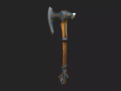 axe 3D Model 002 Low-poly 3D model