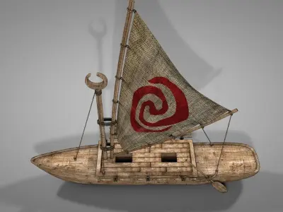The Boat Of Moana 3D model