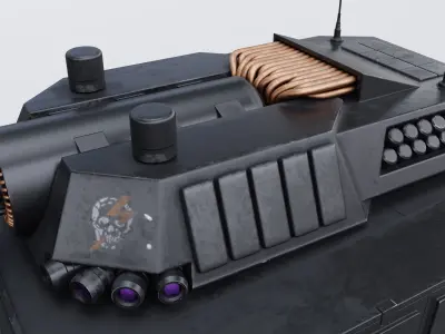 Automated Superheavy Tank Free 3D model