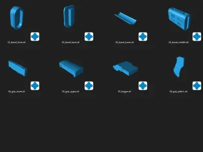 MW-20 Bryar Sniper Rifle  Bundle STL Files 3D print model