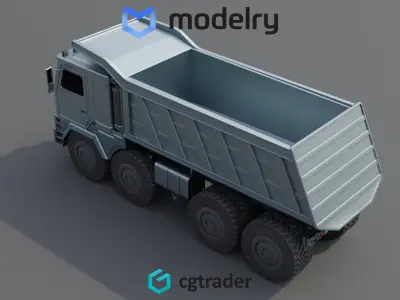 Dump Truck 3D model 2