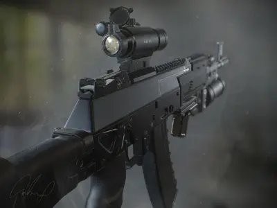 Kalashnikov AK 12 rifle 3D model