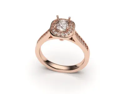 solitaire with ring sizes  8 part S13 3D print model