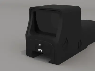 Holographic Sight Scope  Low-poly 3D model